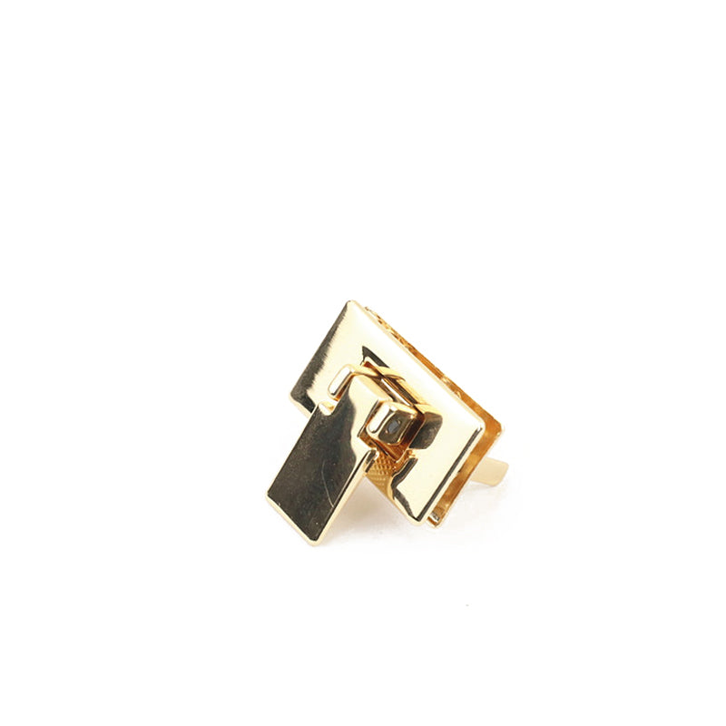 Rectangle metal clasp buckle locks for leather bag