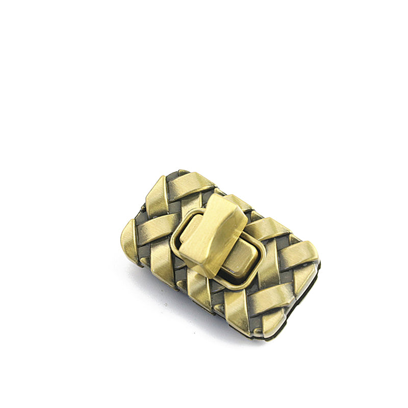 Luggage hardware accessories woven plain small square lock