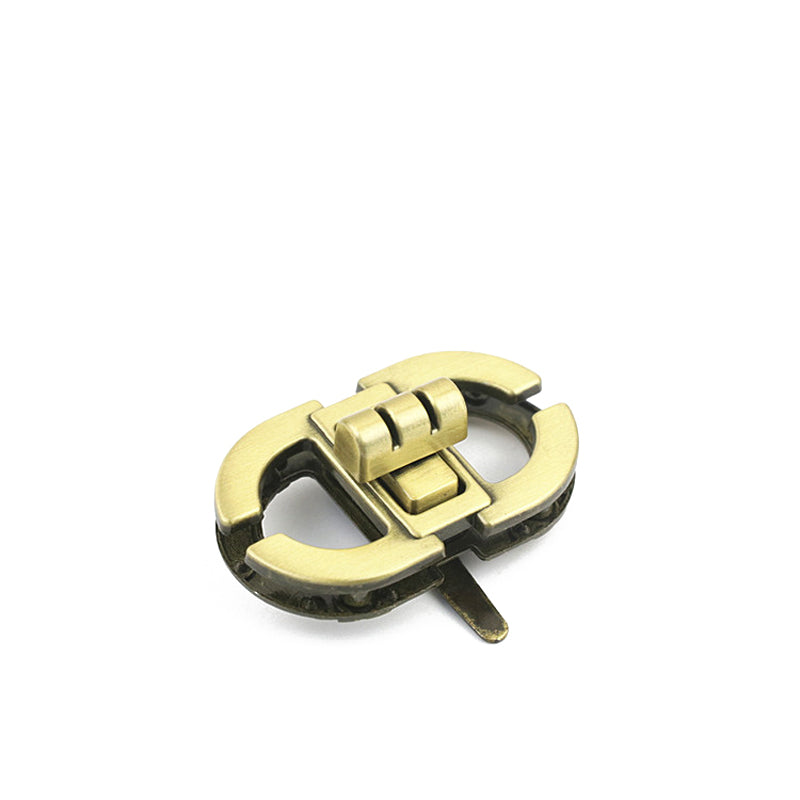 Handbag hardware oval metal twist locks