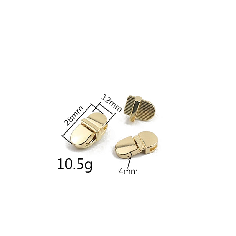 Luggage hardware duck tongue lock gold metal mortise lock