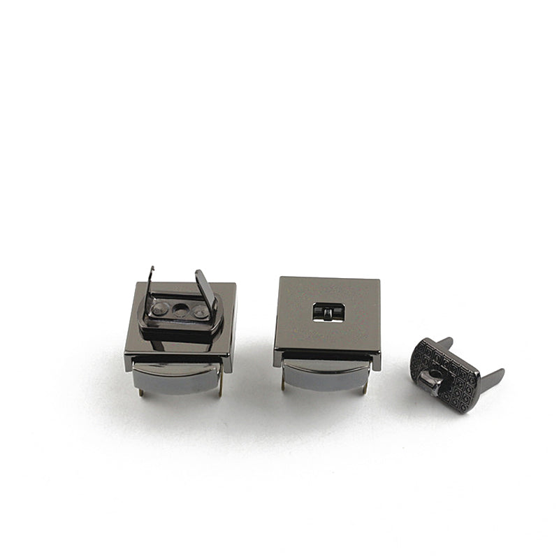 Handbag hardware accessories concealed lock