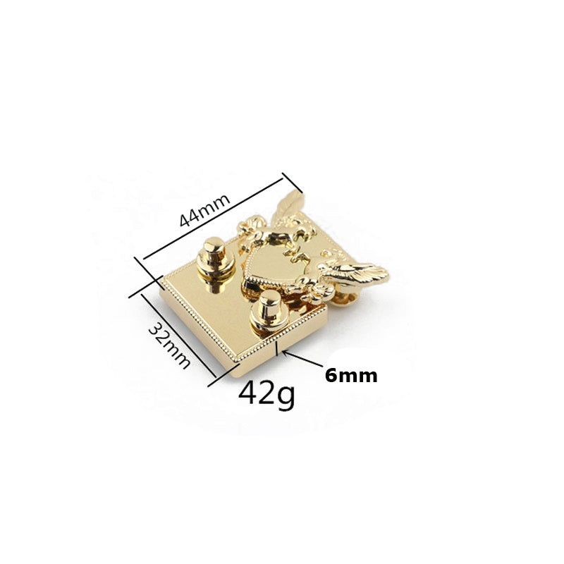 Special design bag double horse metal clasp press locks