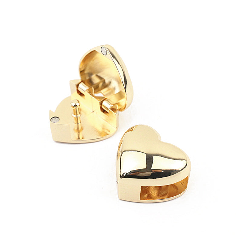 Bag metal accessories fashion heart clip clasp locks