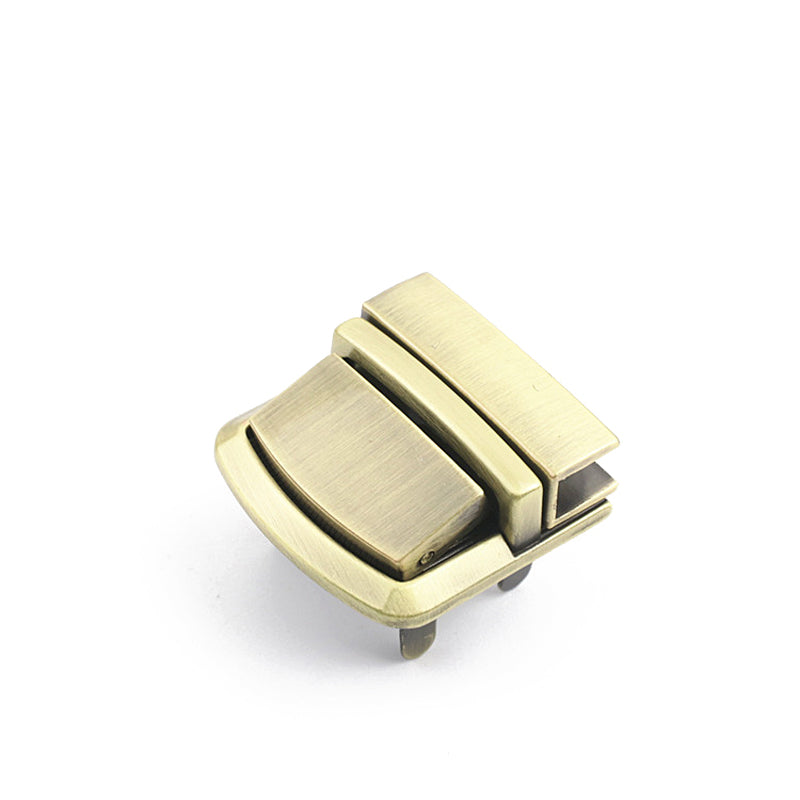 Bag hardware metal clasp closure switch mortise locks