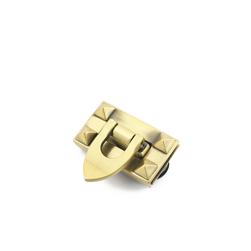 Luggage hardware accessories duck tongue gold metal switch twist clasp lock