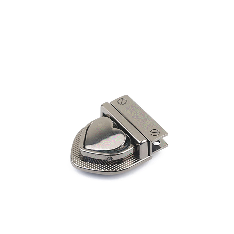 Luggage hardware accessories zinc alloy heart-shaped plug-in lock