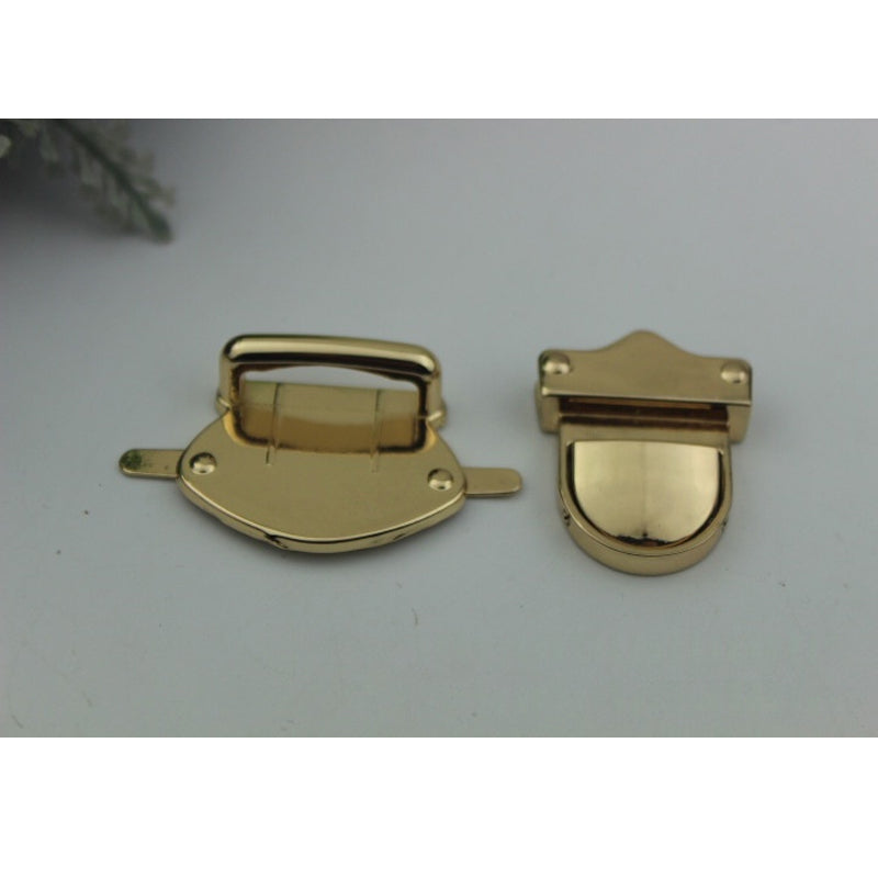 Shoulder bag hardware metal push press locks