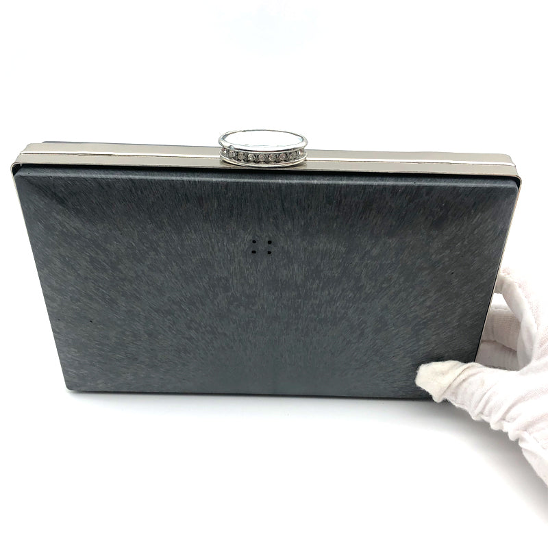 Diamond Decoration Oval Head Regular Rectangle Evening Bag Box Clutch Purse Frame Silver And Gold Color