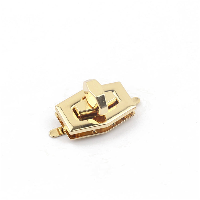 Handbag accessories irregular rectangle metal twist locks