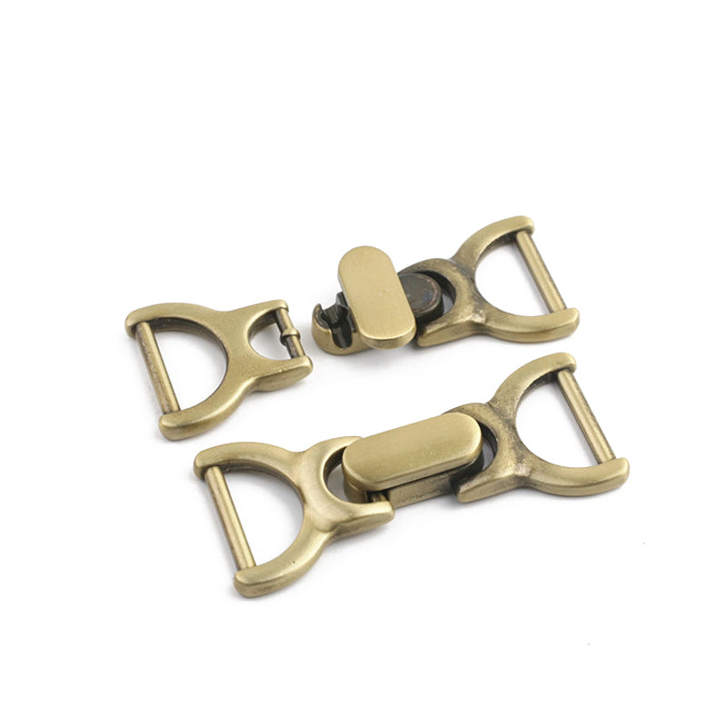 Clothing belt lock/bag hardware metal twist locks