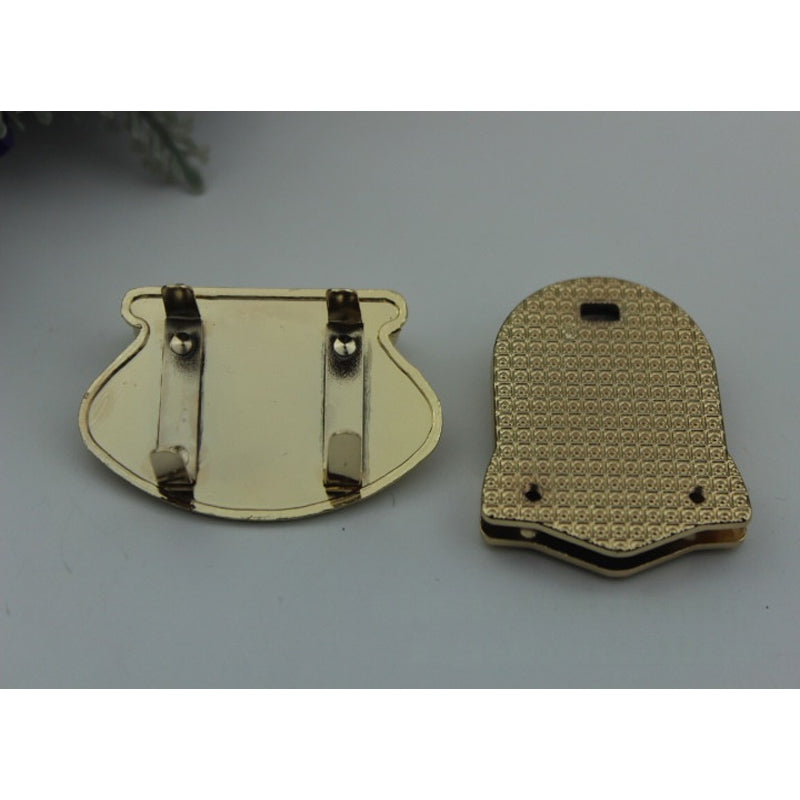 Leather bag accessories metal clasp press locks