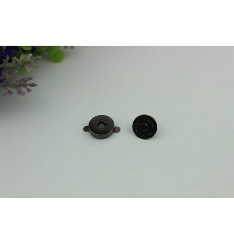 Wholesale clothing/bag iron material 14mm smooth metal magnetic snap button 200pcs/boxes