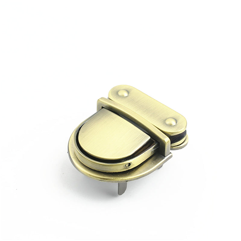 Bag metal duck tongue lock twist switch lock mortise lock