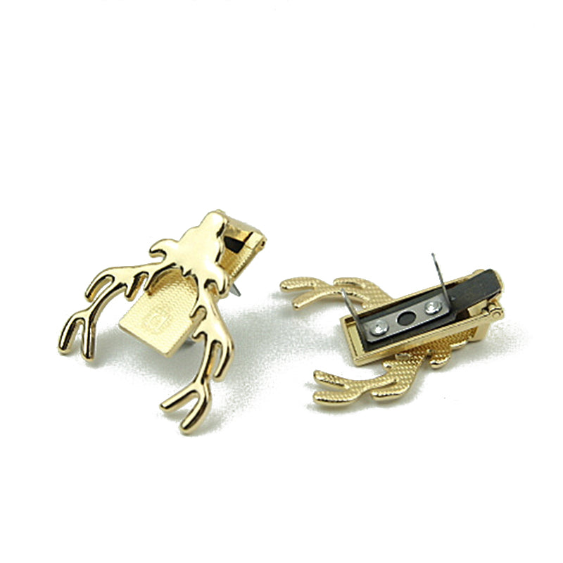 Deer shape head lock animal decoration clip lock