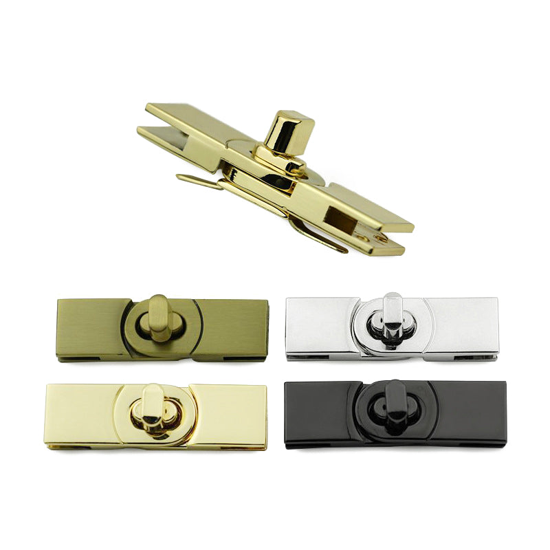 Handbag twist turn locks clasp closure