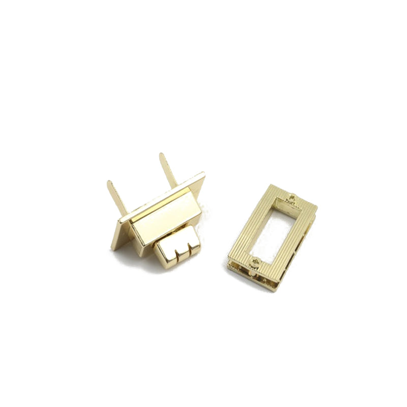 Handbag lock buckle hardware accessories medium die-casting twist lock plug-in lock