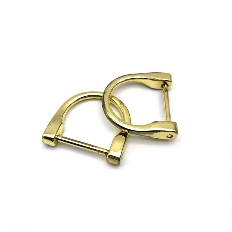 Low Quality Cheap Handbag Accessories Zinc Alloy 1 Inch D Shape Metal Buckles For Leather Bag