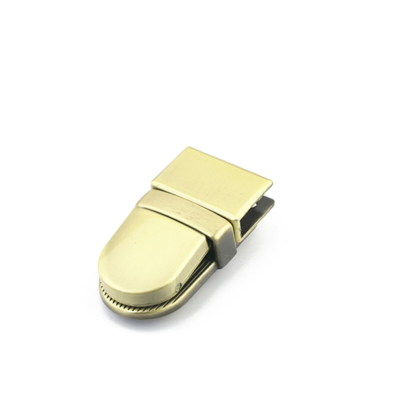 Bag hardware various color metal press plug in locks