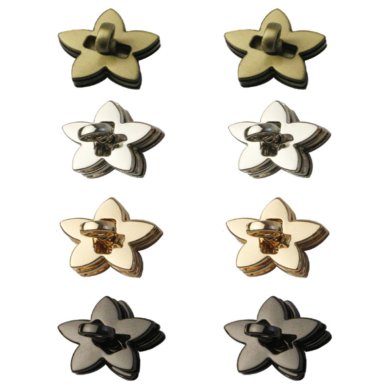 Luggage hardware fittings die-casting twist lock five-pointed star lock