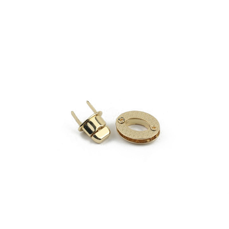 Small size bag hardware metal oval turn locks