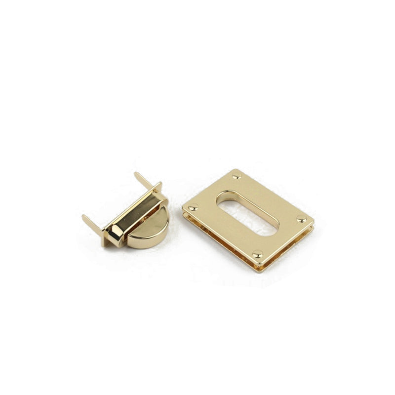 Handbag accessories square metal twist locks