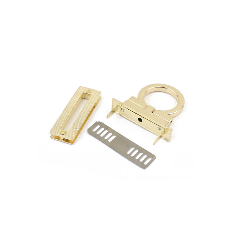 Rectangle shape zinc alloy bag plug-in press locks