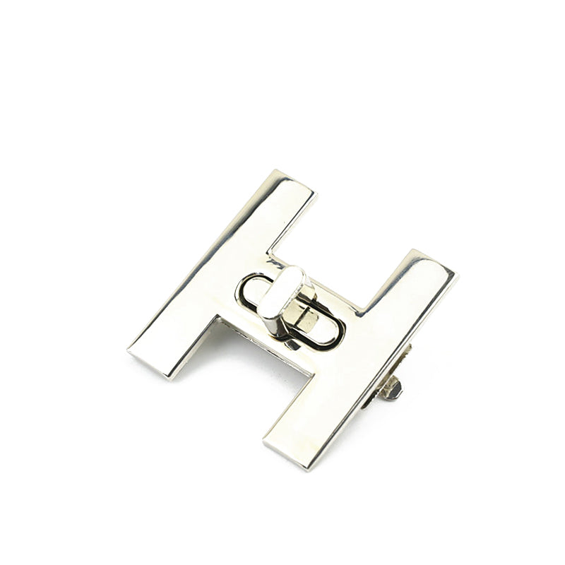 Fashion zinc alloy H shape metal twist locks