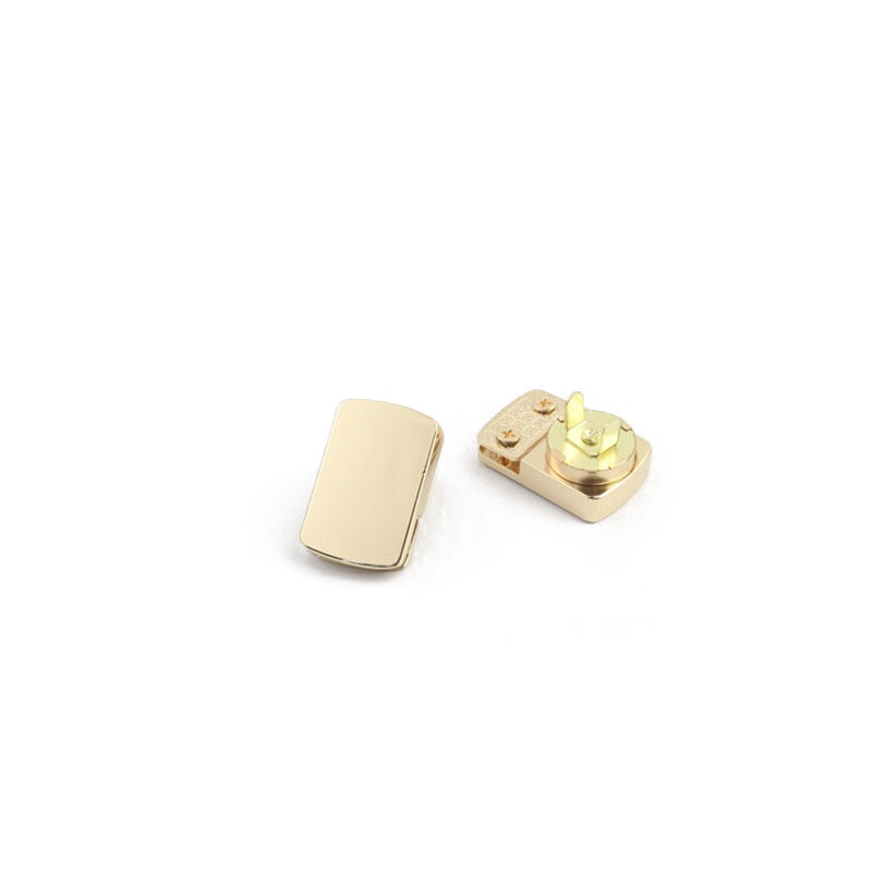 Handbag metal square shape magnetic button locks
