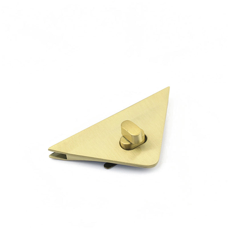 Hardware triangle shape metal twist locks for bag