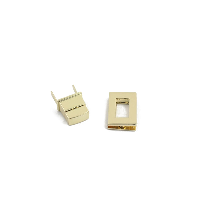 Die-casting bag handbag lock small square twist lock mortise lock