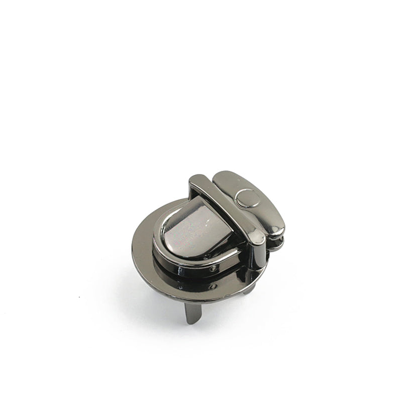 Medium size purse metal clasp clip plug in push  locks