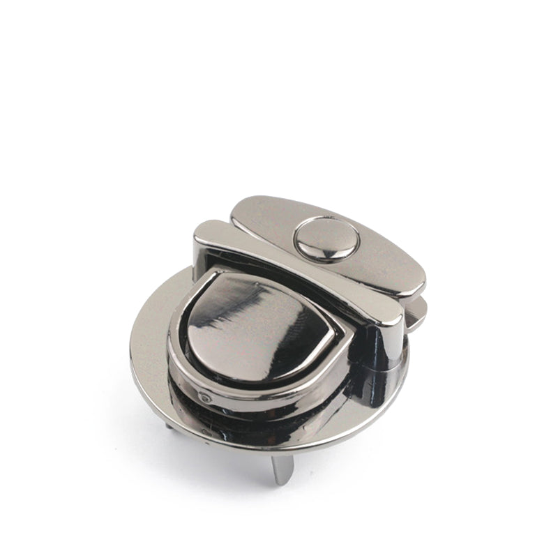 Purse hardware plus large metal plug in push locks