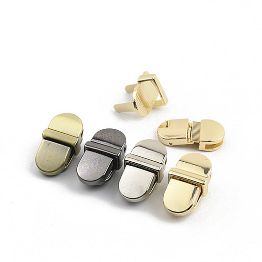 Luggage hardware duck tongue lock gold metal mortise lock