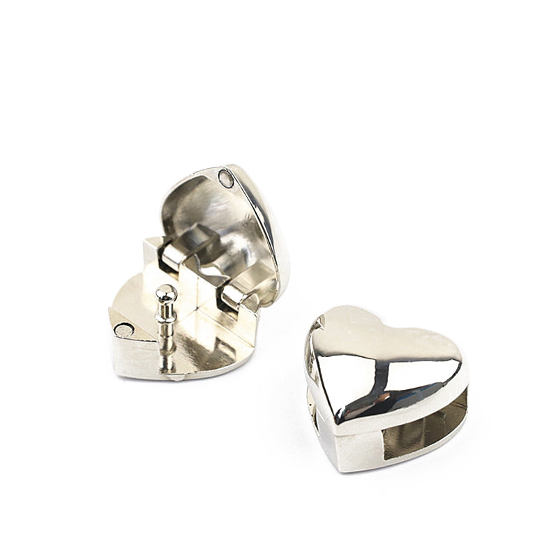 Bag metal accessories fashion heart clip clasp locks