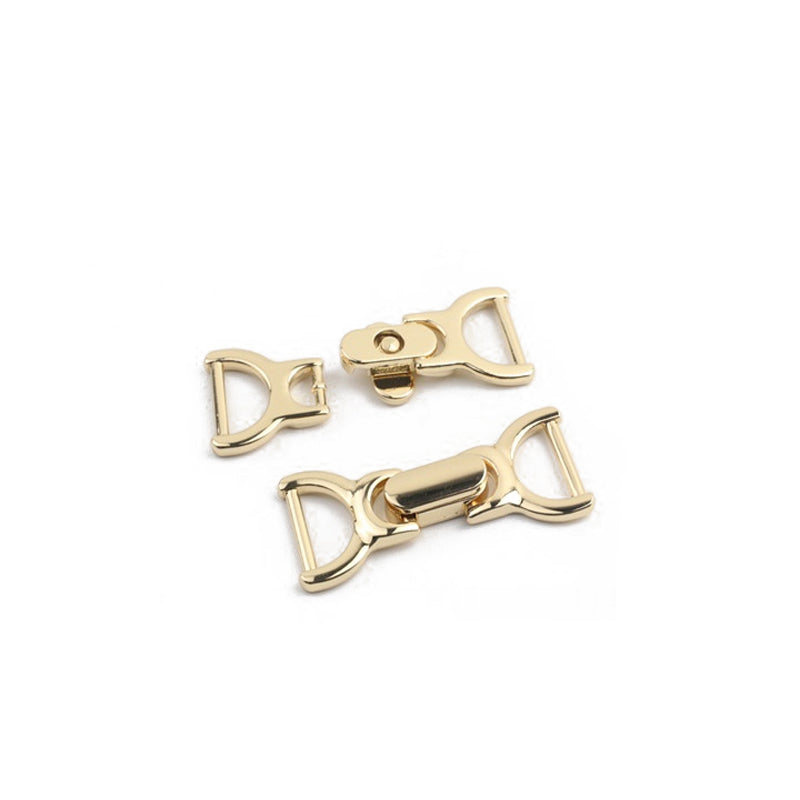Clothing belt lock/bag hardware metal twist locks