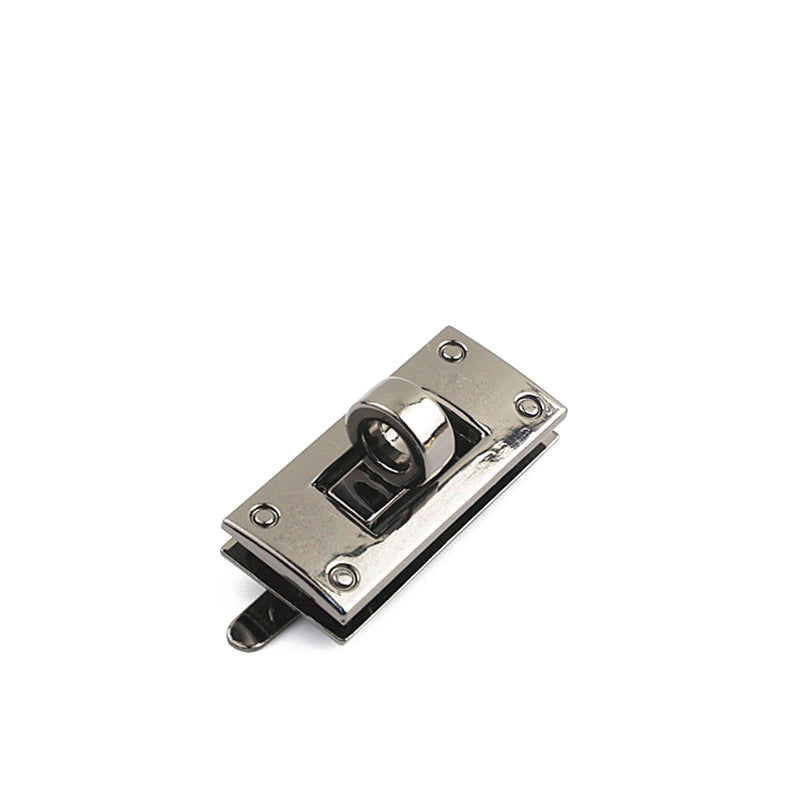 Die casting metal rectangle twist locks for handbag