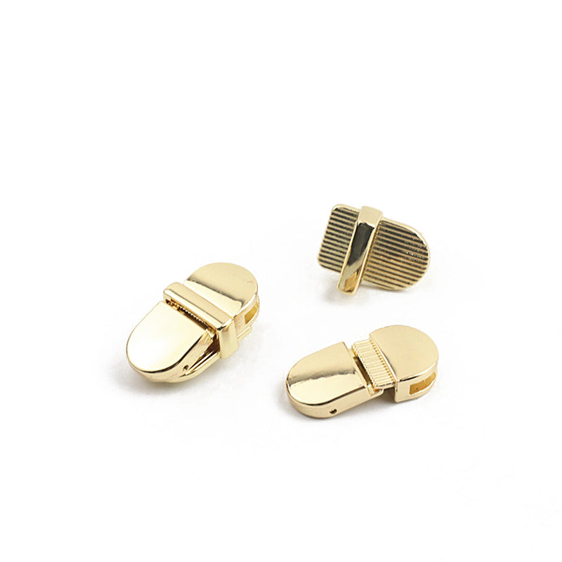 Luggage hardware duck tongue lock gold metal mortise lock