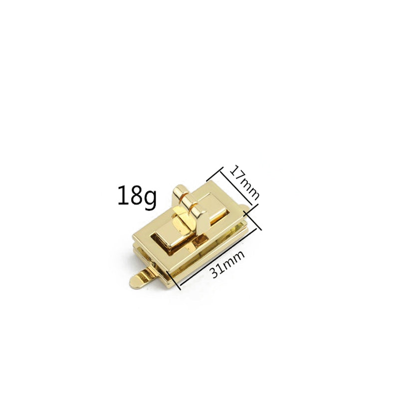 Handbag lock buckle hardware accessories medium die-casting twist lock plug-in lock