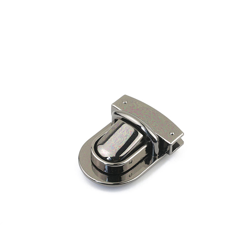 Customized bag metal clasp catch plug in closure locks