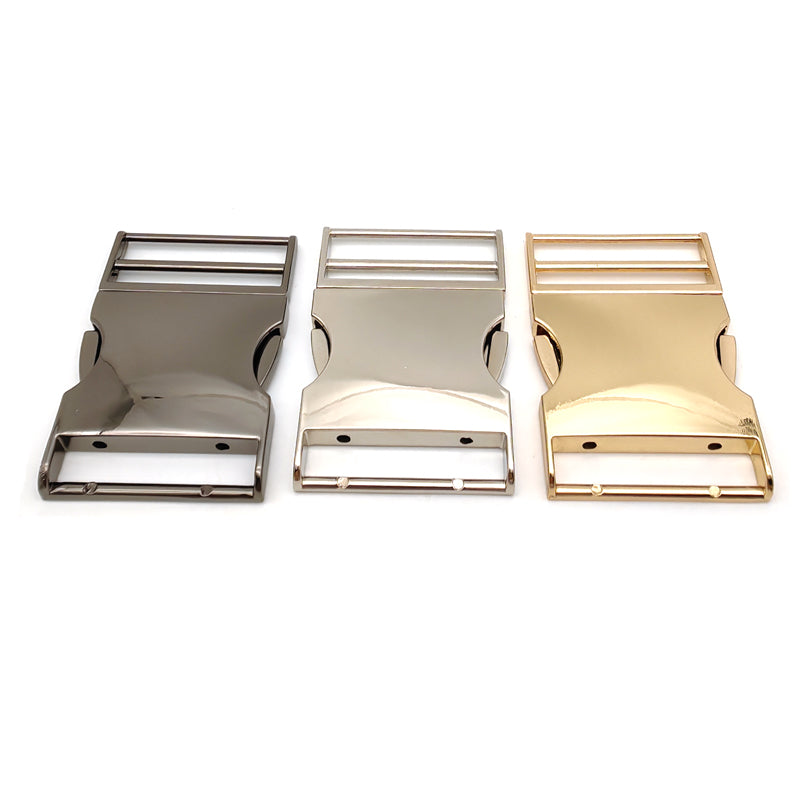 Metal Side Release Buckle 1.5 Inch Dog Collar Buckles Clip for Harnesses Leather Strap Backpack Webbing