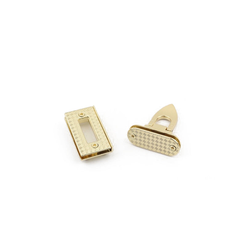 Luggage hardware accessories duck tongue gold metal switch twist clasp lock