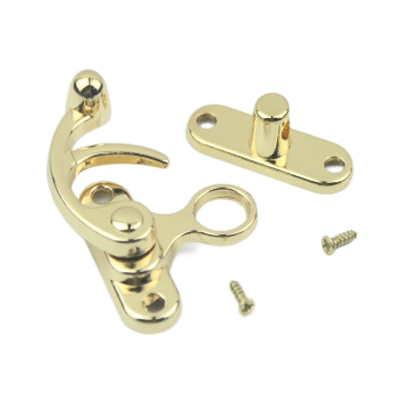 Luggage hardware accessories antique sweeping gift wooden box die-casting cow horn lock buckle