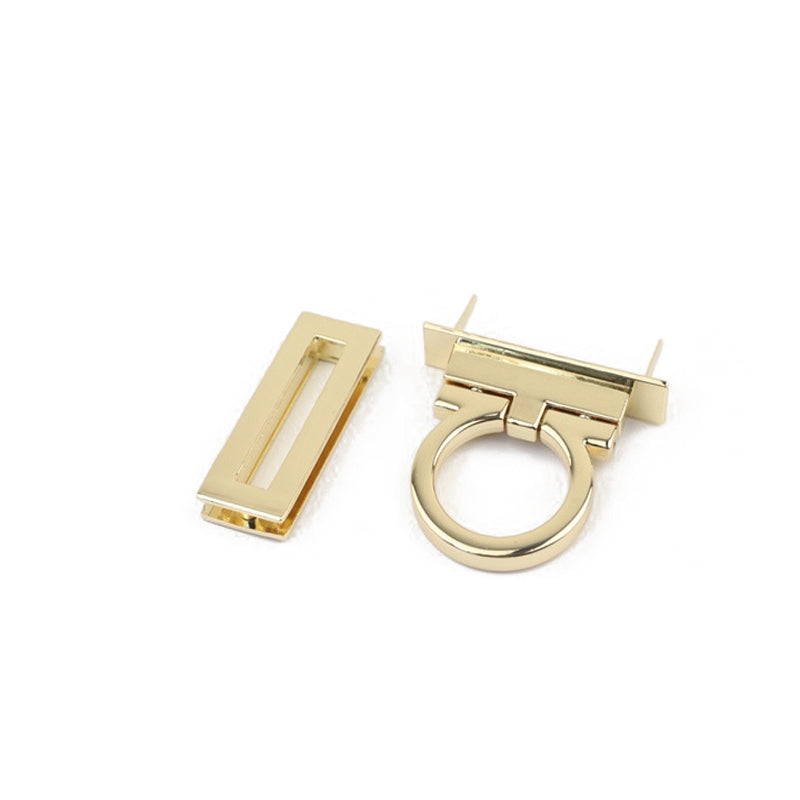 Rectangle shape zinc alloy bag plug-in press locks