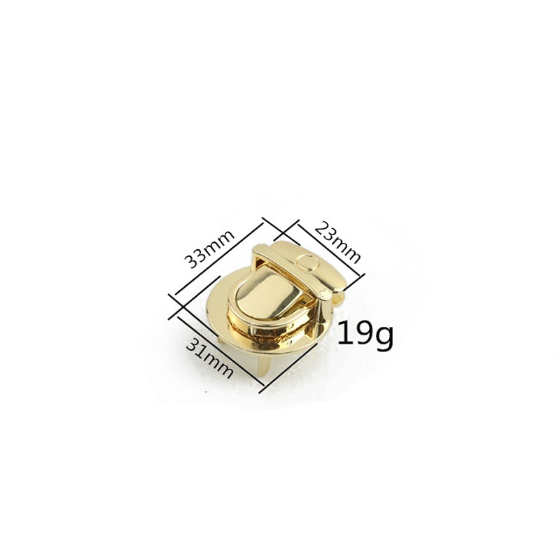Medium size purse metal clasp clip plug in push  locks