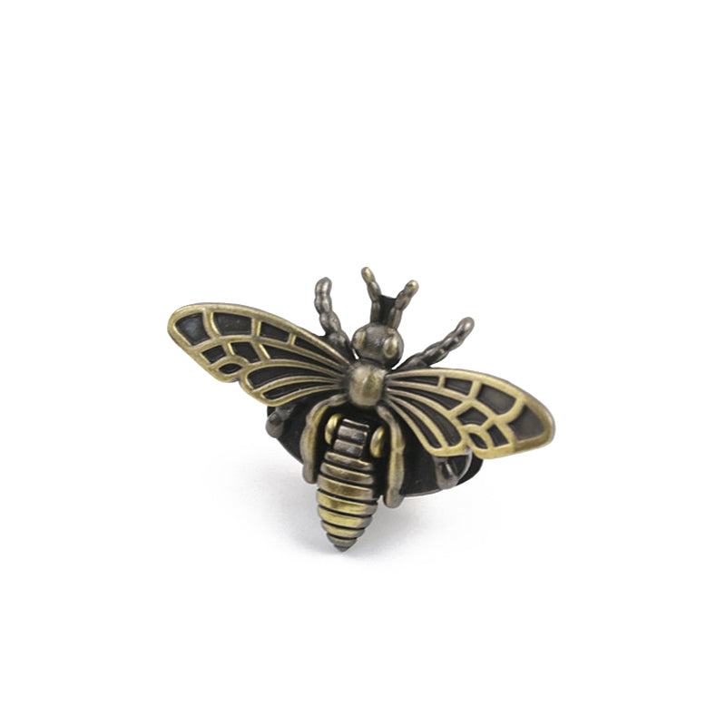 Luggage hardware accessories light gold antique gold die-casting twist lock bee plug-in  lock