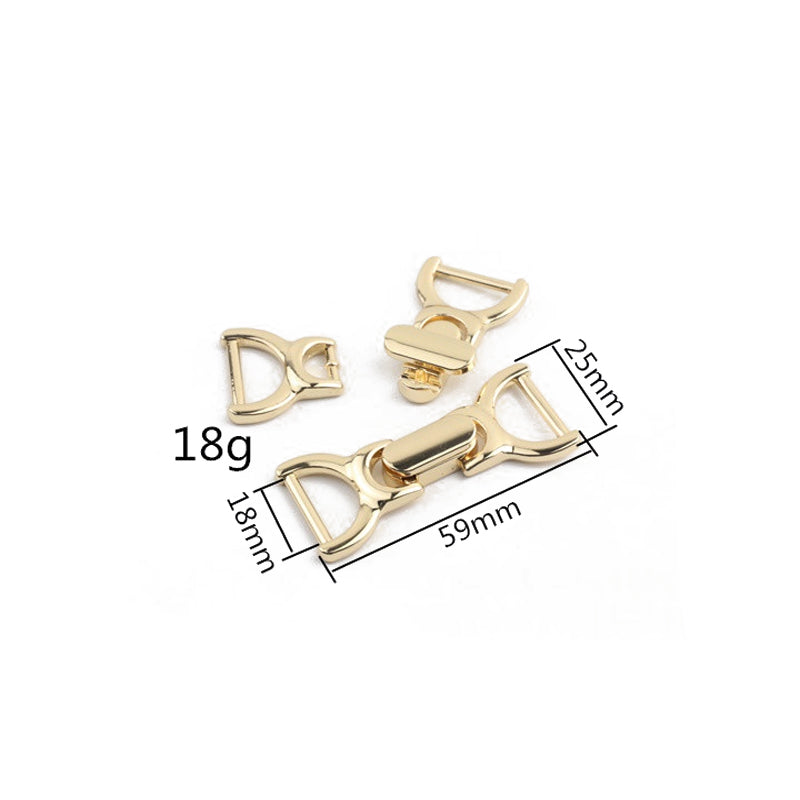 Clothing belt lock/bag hardware metal twist locks