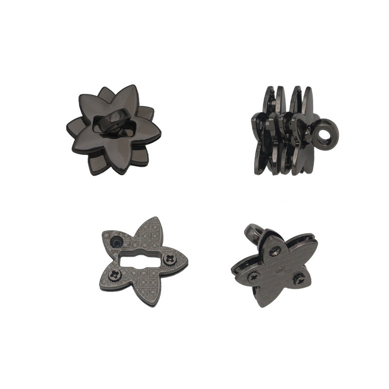 Luggage hardware fittings die-casting twist lock five-pointed star lock