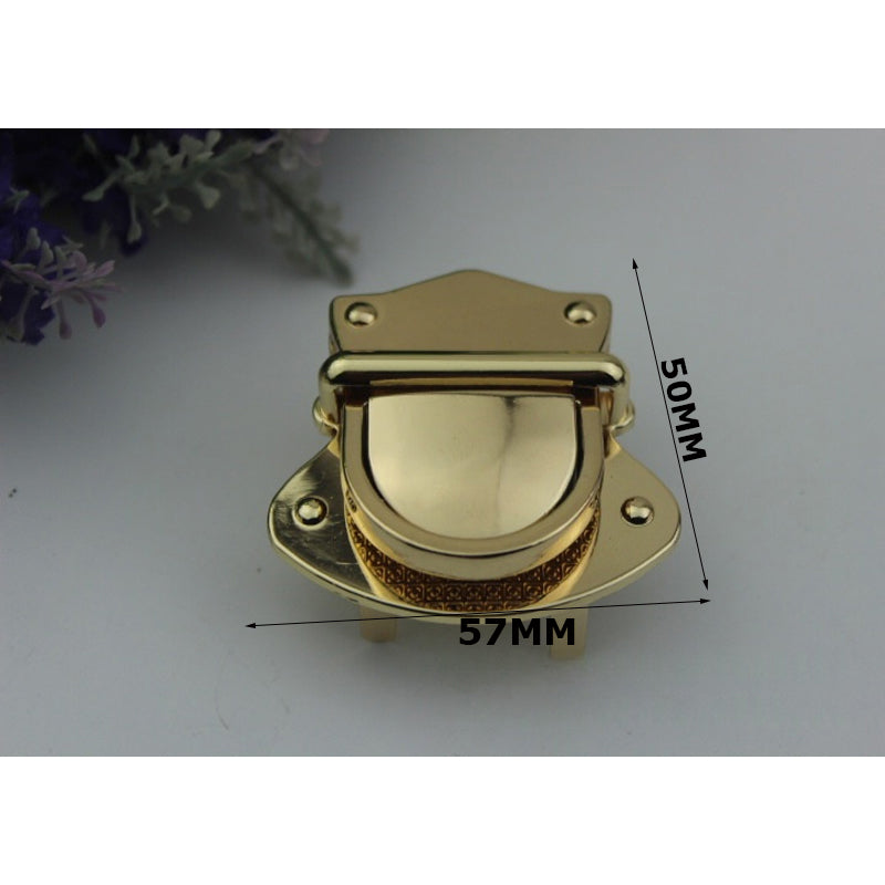 Leather bag accessories metal clasp press locks