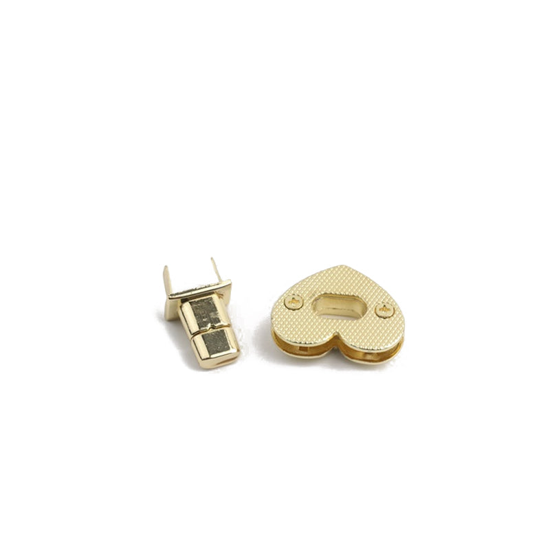 Bag hardware accessories heart-shaped turn twist locks