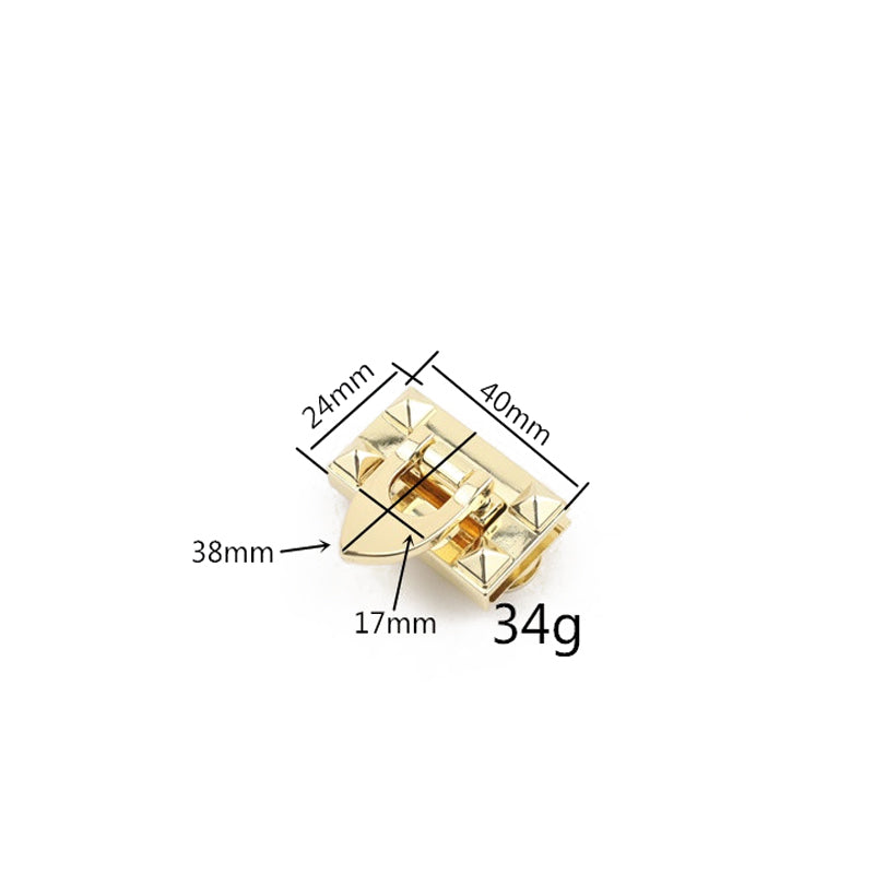 Luggage hardware accessories duck tongue gold metal switch twist clasp lock